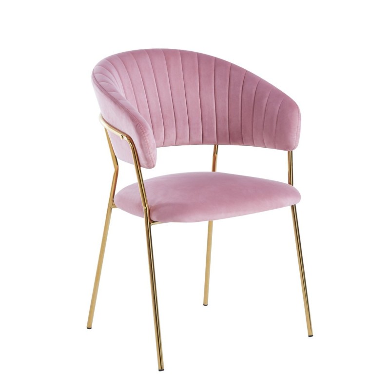 Velvet chair (pink)