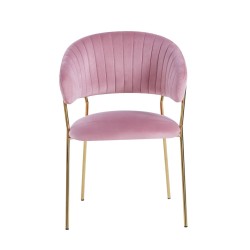 Velvet chair (pink)