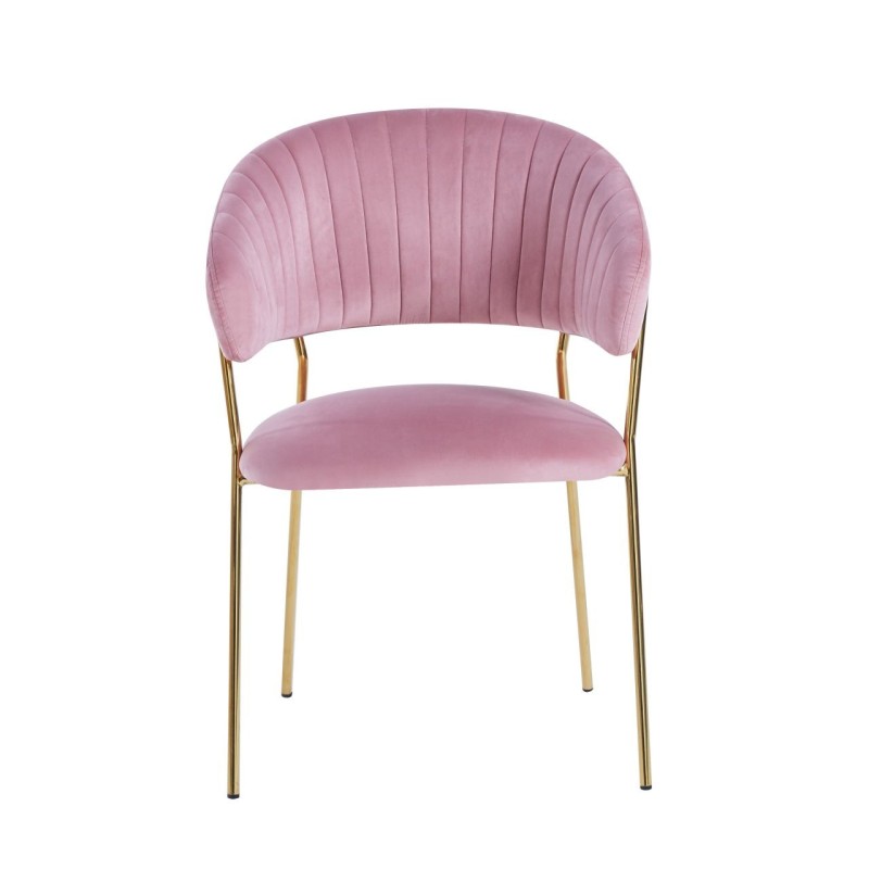 Velvet chair (pink)