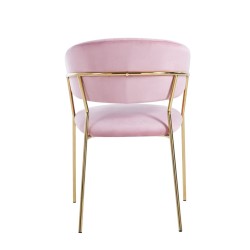Silla de terciopelo (rosa)
