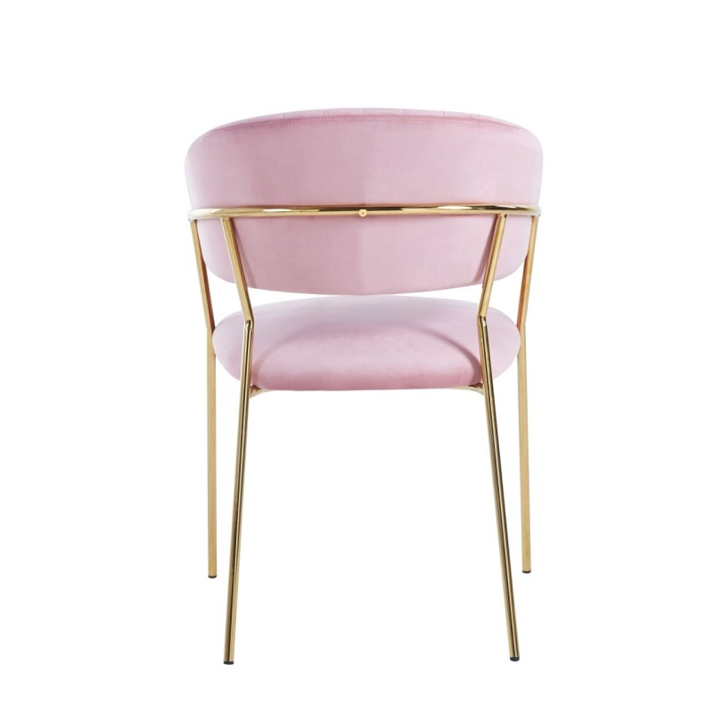 Velvet chair (pink)