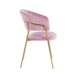 Velvet chair (pink)