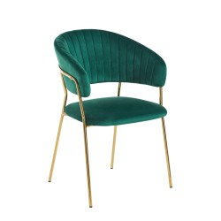 Velvet chair (green)
