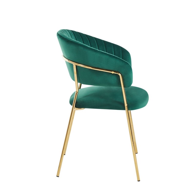 Velvet chair (green)