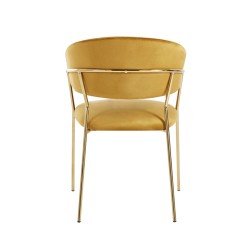 Velvet chair (curry)