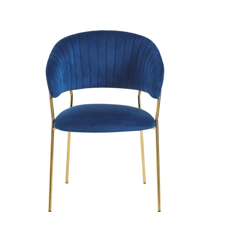 Velvet chair (blue)