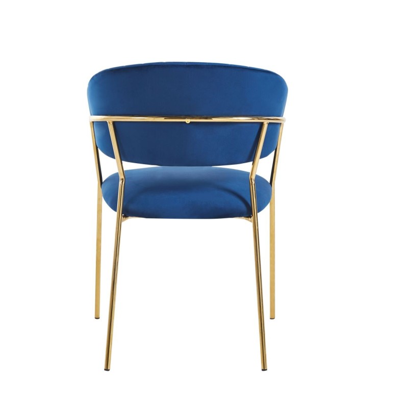 Silla de terciopelo (azul)