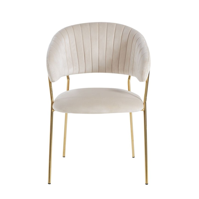 Silla de terciopelo (beige)