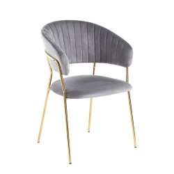 Velvet chair (gray)