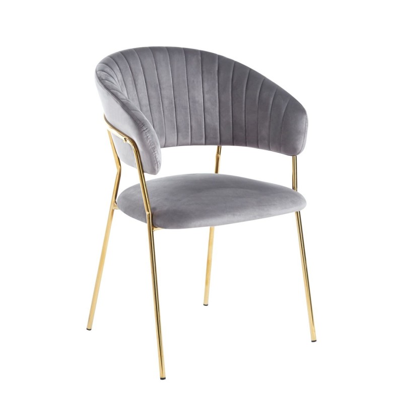 Velvet chair (gray)