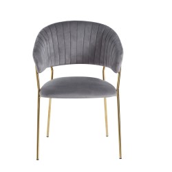 Velvet chair (gray)