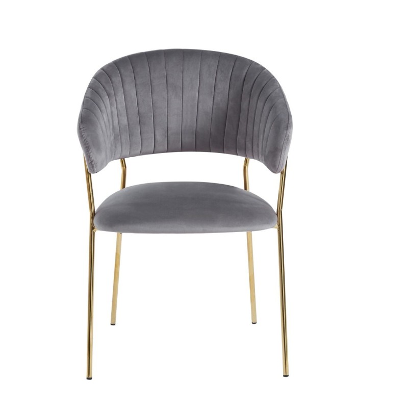Velvet chair (gray)