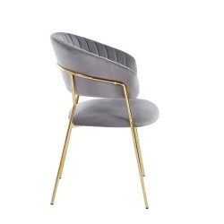 Velvet chair (gray)