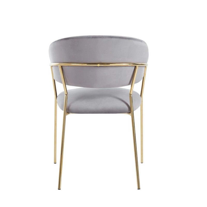 Silla de terciopelo (gris)