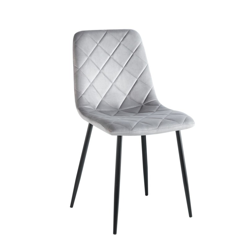 Silla de terciopelo (gris)