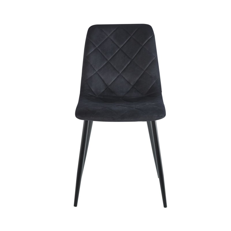 Velvet chair (black)