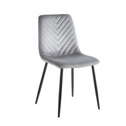 Silla de terciopelo (gris)