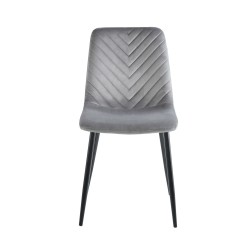 Silla de terciopelo (gris)