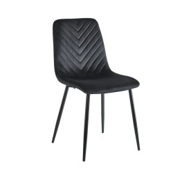 Velvet chair (black)