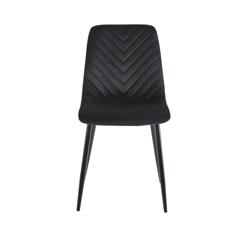 Velvet chair (black)