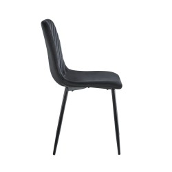 Velvet chair (black)