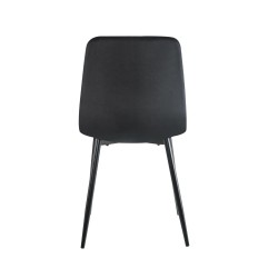Velvet chair (black)