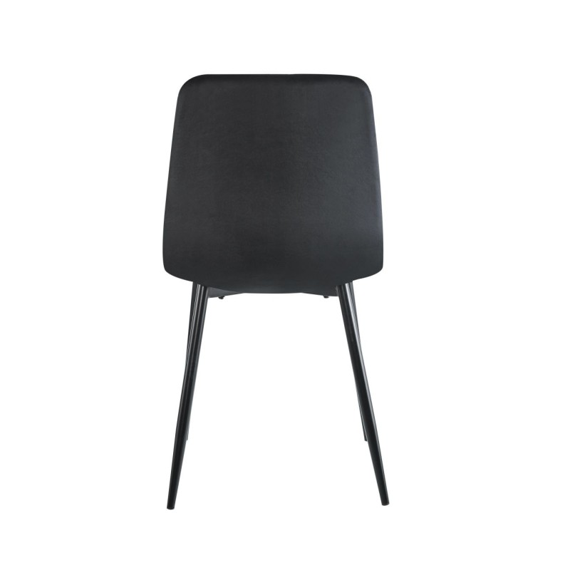 Velvet chair (black)