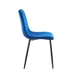 Silla de terciopelo (azul)