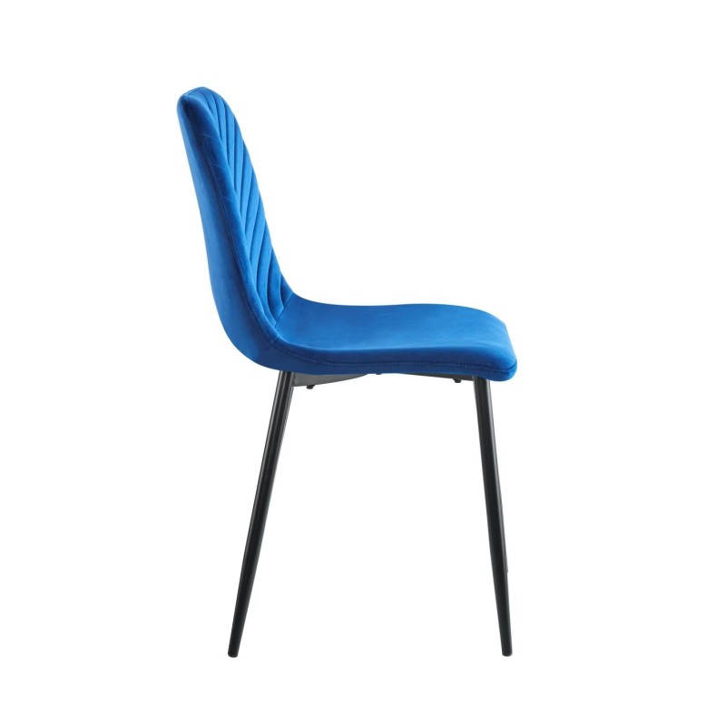 Silla de terciopelo (azul)