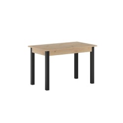 Extendable table (artisan oak + black) 120(160)x70