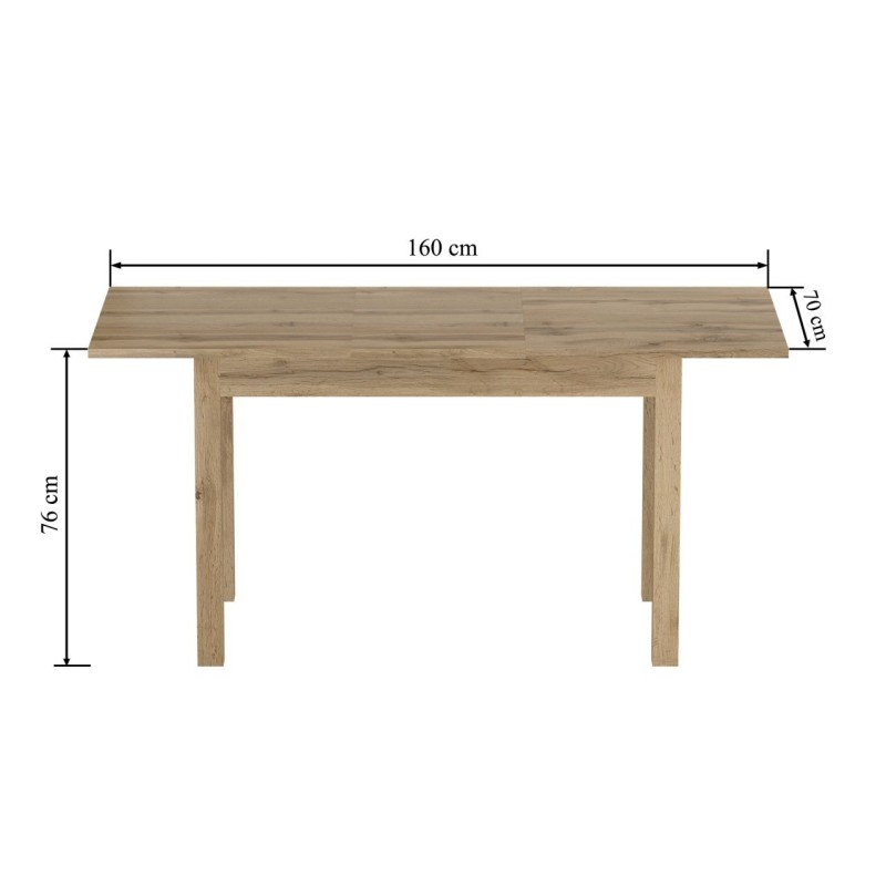 Mesa extensible (wotan) 120(160)x70