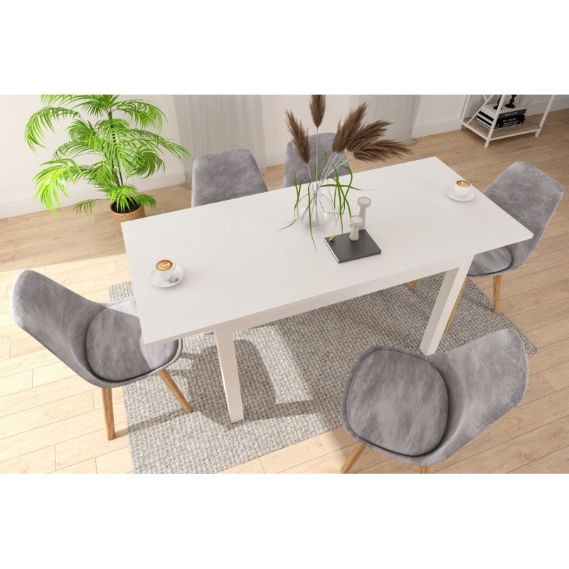 Mesa extensible (blanca) 120(160)x70