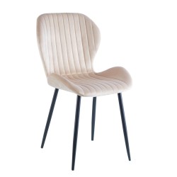 Silla de terciopelo (beige)