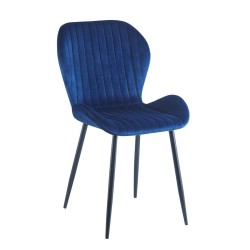 Velvet chair (blue)