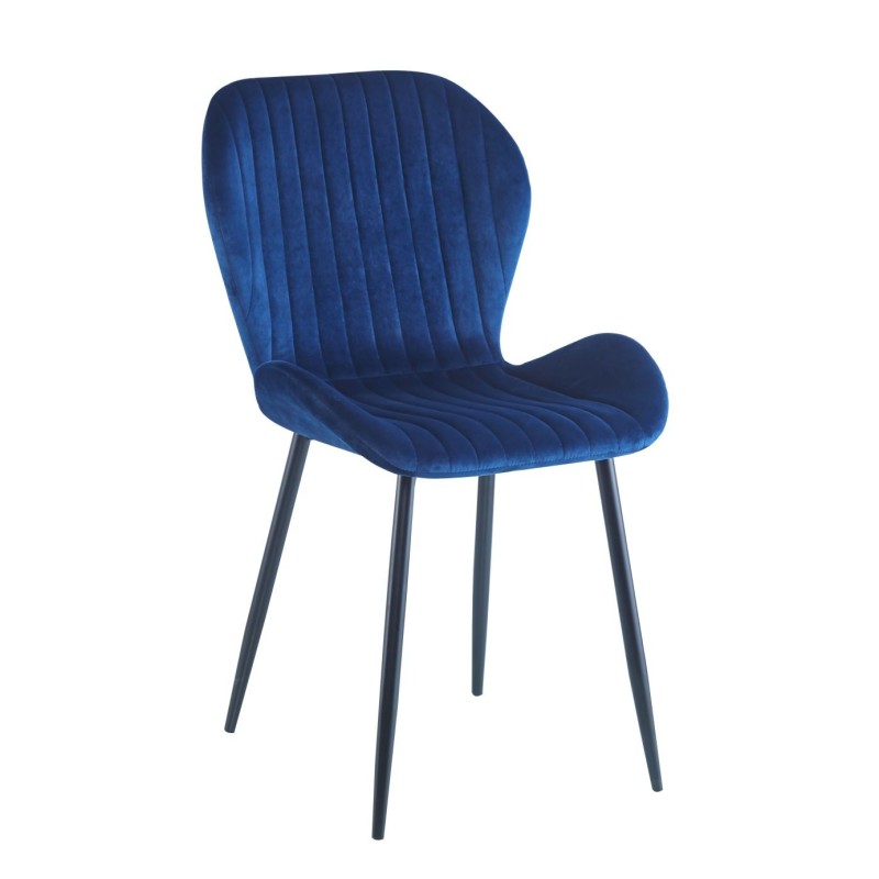 Velvet chair (blue)