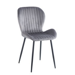 Velvet chair (gray)