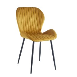 Velvet chair (curry)