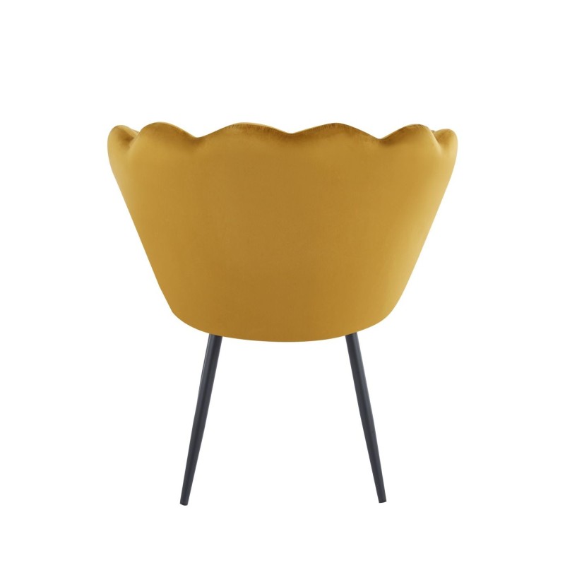 Fotel velvet (curry) /nogi czarne/