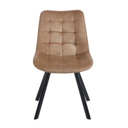 Velvet chair (cappuccino)
