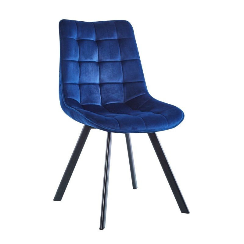 Velvet chair (blue)