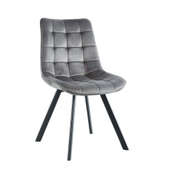 Velvet chair (gray)