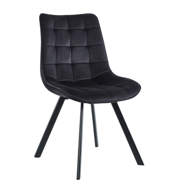 Velvet chair (black)