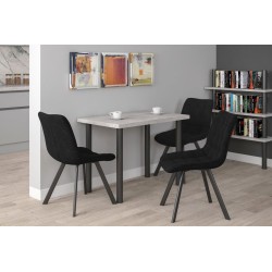 Silla de terciopelo (negra)