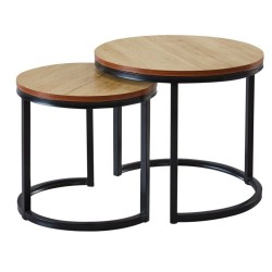 Mesa de centro (roble natural) 50 + 40