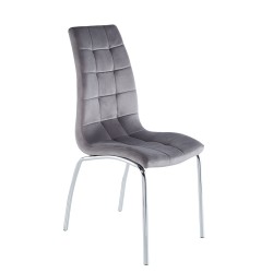 Silla de terciopelo (gris)