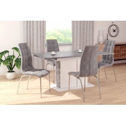 Silla de terciopelo (gris)