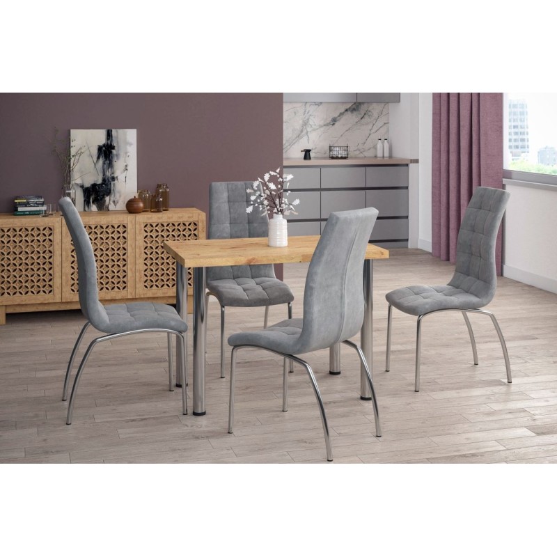 Silla de terciopelo (gris)