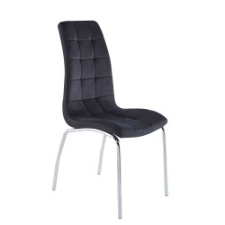 Velvet chair (black)