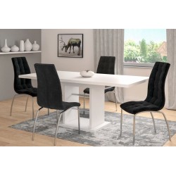 Velvet chair (black)