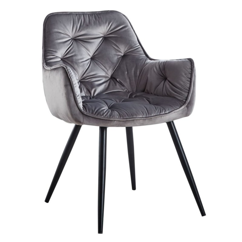 Velvet chair (gray)